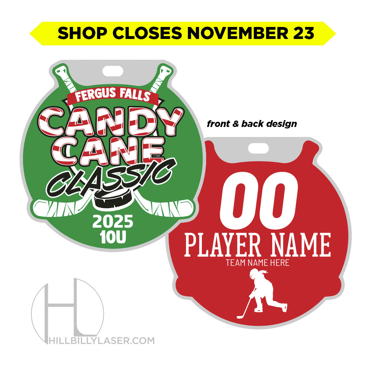 10U Hockey • Bag Tag