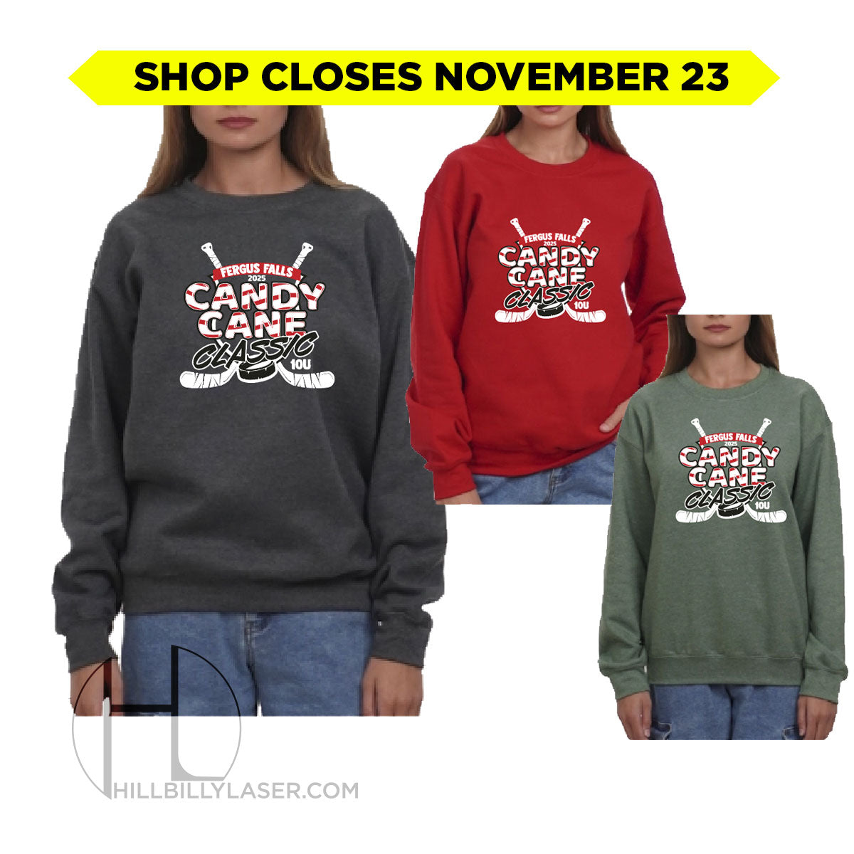 10U Hockey • Crew Sweatshirt (adult)