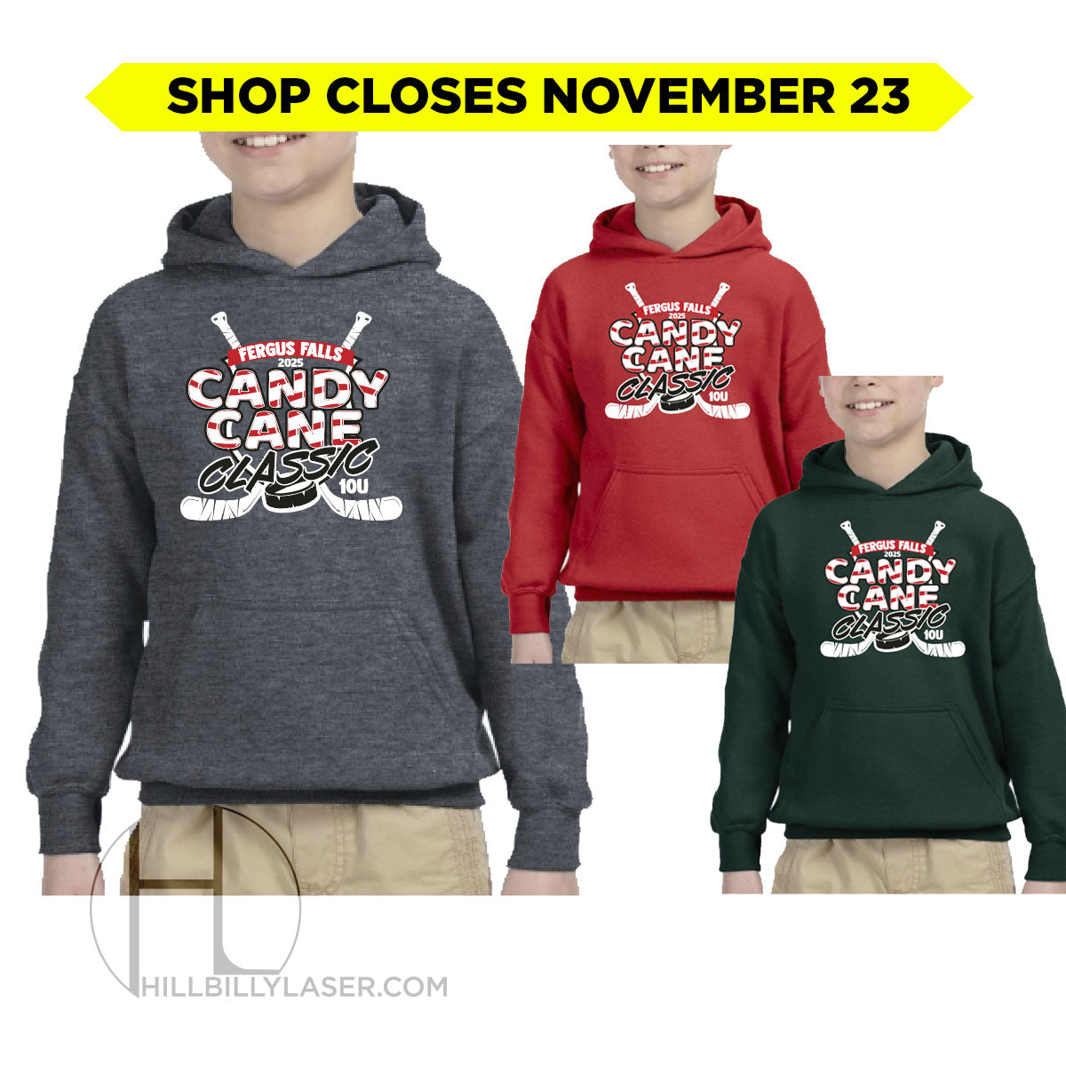 10U Hockey • Hoodie Sweatshirt (youth)
