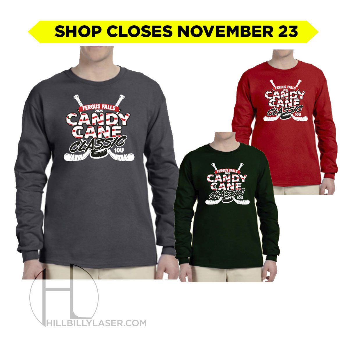 10U Hockey • Long Sleeve T-Shirt (adult)