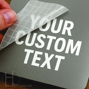 Custom Vinyl Lettering - Hillbilly Laser
