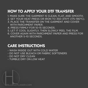Siser DTF Transfer - Hillbilly Laser