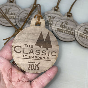 Bag Tag - Wood - Hillbilly Laser
