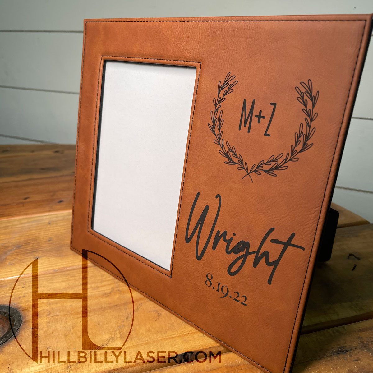 Leatherette Photo Frame - Hillbilly Laser