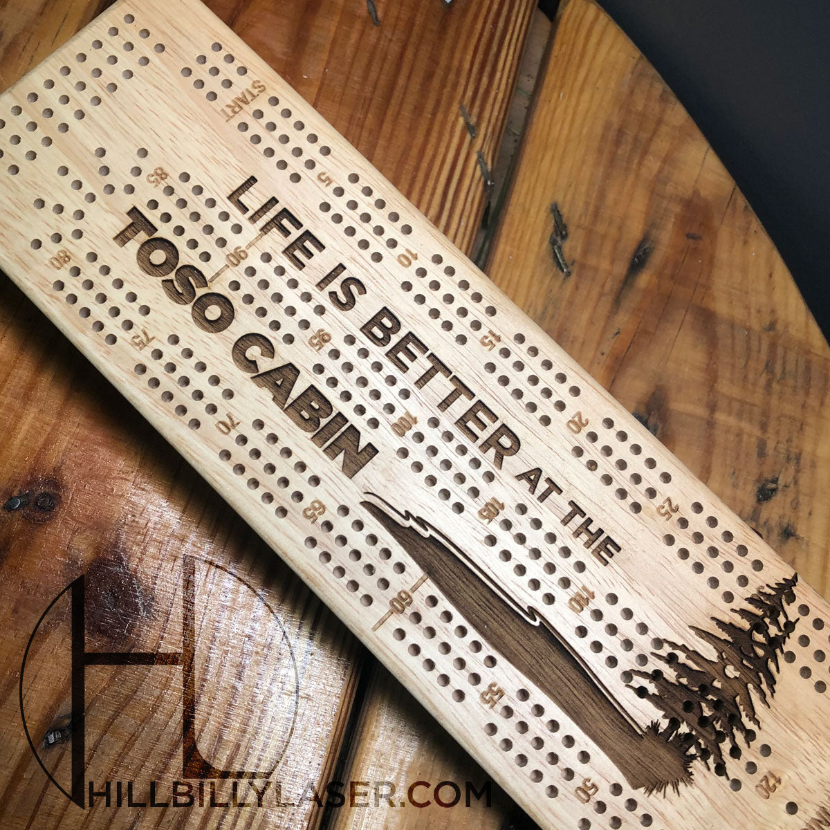 Cribbage Board - Hillbilly Laser