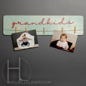 Grandchildren Photo Hanger - Hillbilly Laser