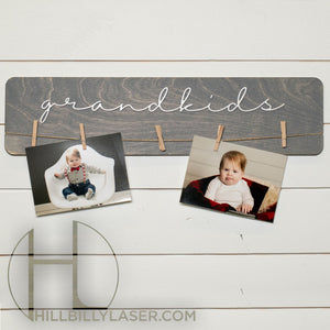 Grandchildren Photo Hanger - Hillbilly Laser