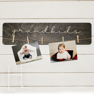 Grandchildren Photo Hanger - Hillbilly Laser