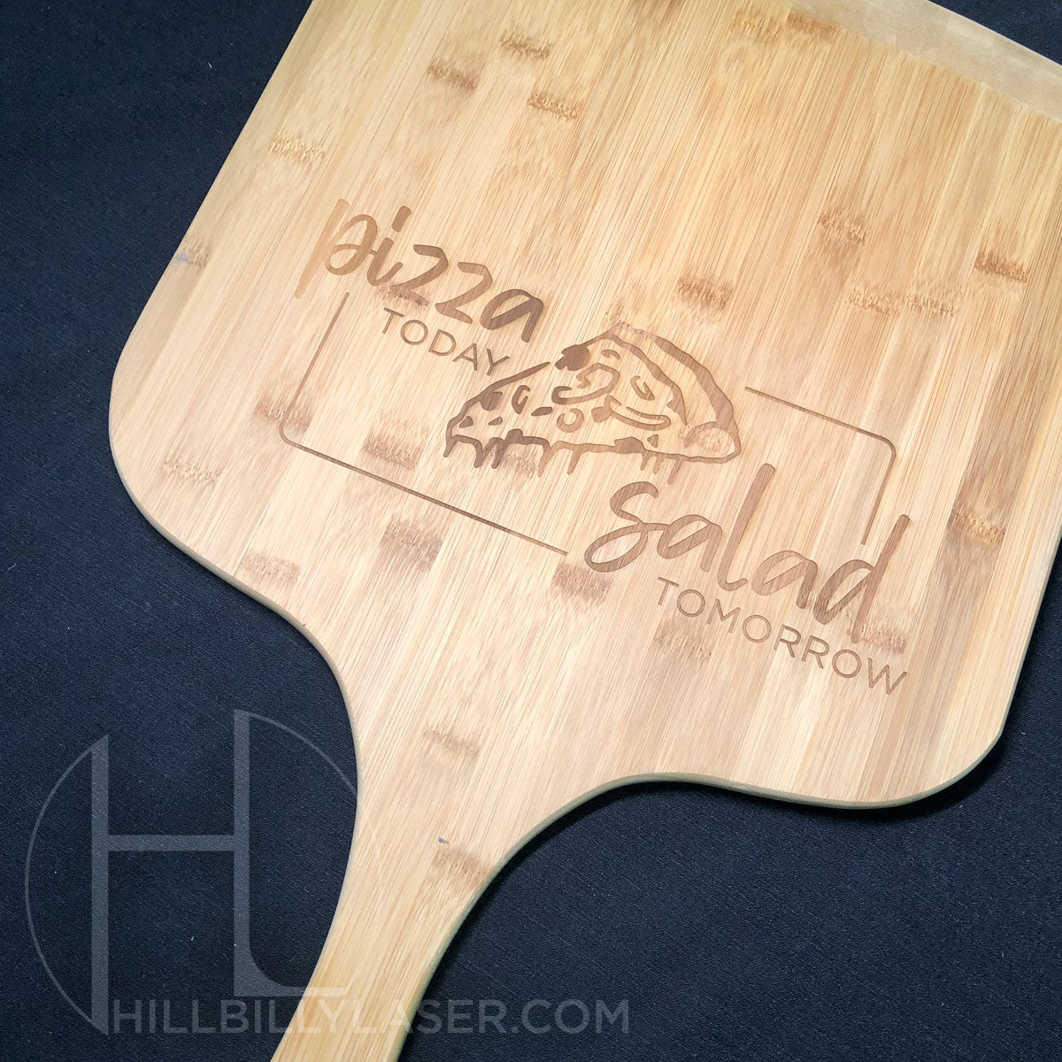 Bamboo Cutting Board w/Handle - Hillbilly Laser