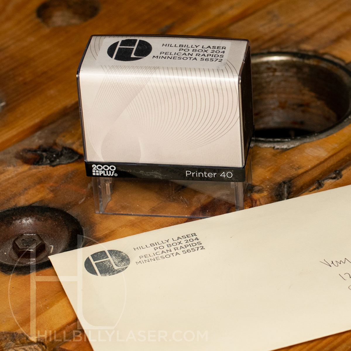 Rubber Stamp // self-inking style - Hillbilly Laser