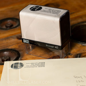 Halibut Ink Stamp Rubber Stamp // self-inking style - Hillbilly Laser