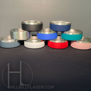 Stainless Dog Dish - Hillbilly Laser