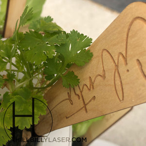 Herb Markers - Lettuce Grow Farmstand® - Hillbilly Laser