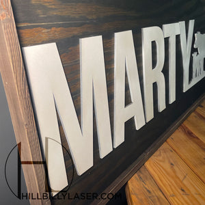 Cattle Sign - Framed - Hillbilly Laser