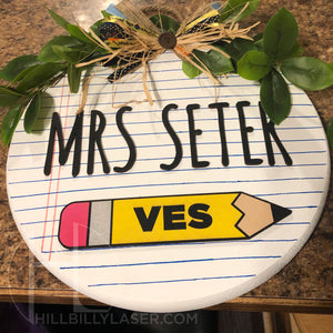 DIY Teacher Sign - Hillbilly Laser