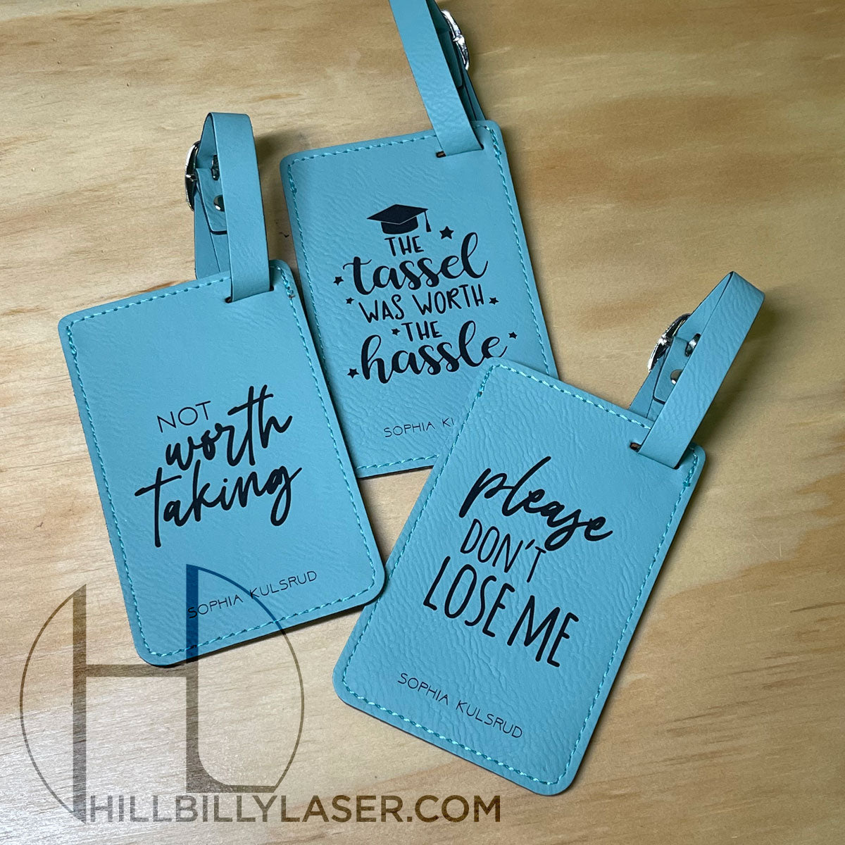 Luggage Tag - Leatherette - Hillbilly Laser