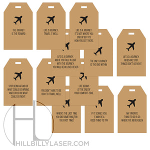 Wood Luggage Tag