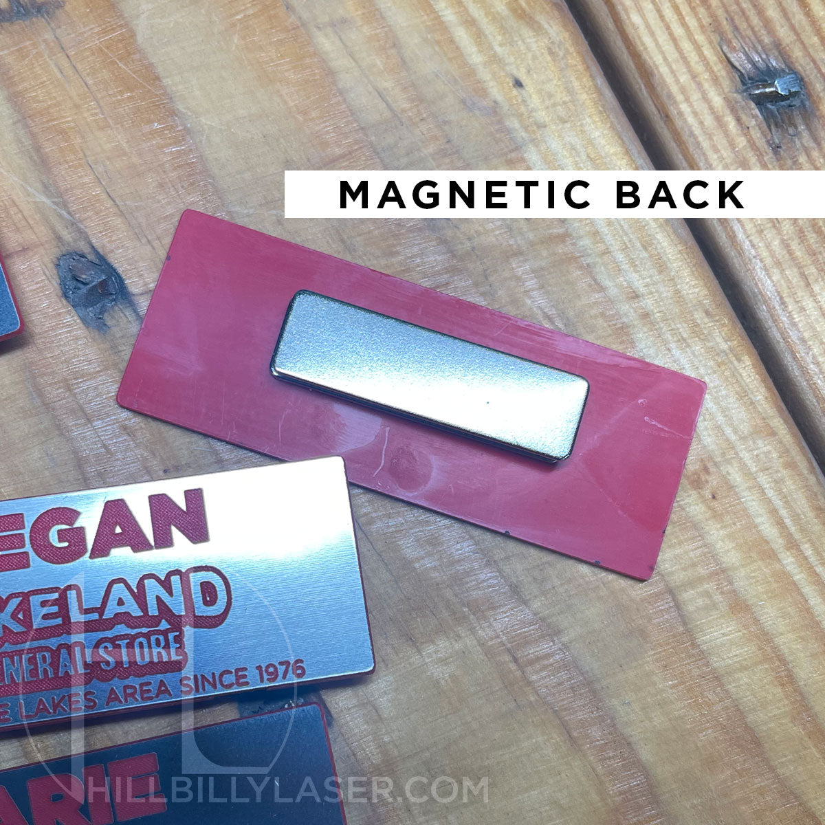 Magnetic Name Tag - Hillbilly Laser