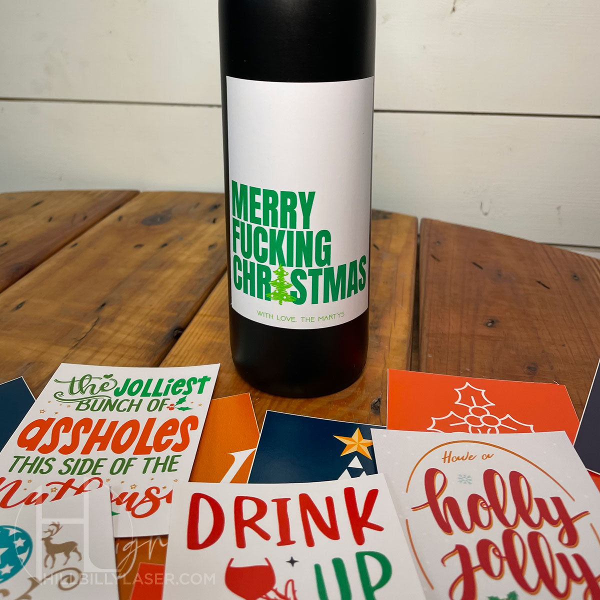 Custom Wine Labels - Hillbilly Laser