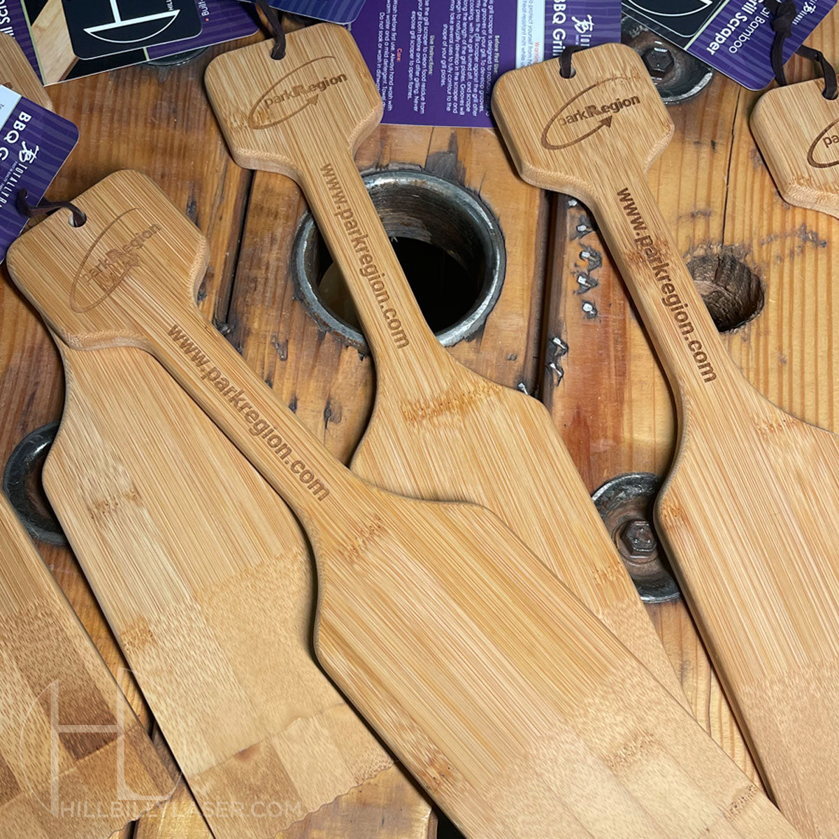 Bamboo Grill Scraper - Hillbilly Laser