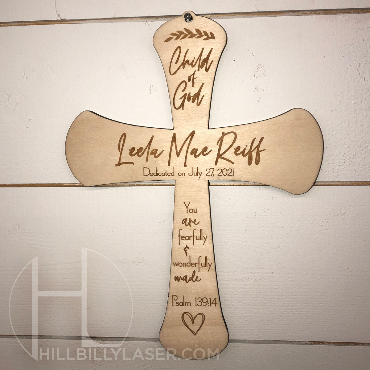 Baptism Cross - Hillbilly Laser