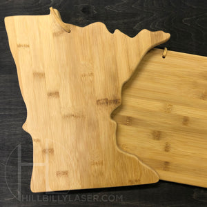 Bamboo Cutting Board - State Series - Hillbilly Laser